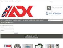 Tablet Screenshot of adk-security.com